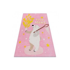 Detský koberec WHITE BEER ružový vyobraziť