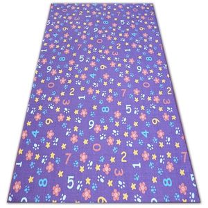 Detský kusový koberec NUMBERS fialový vyobraziť