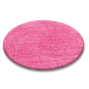Guľatý koberec SHAGGY HIZA 5 cm ružový vyobraziť
