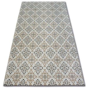 Kusový koberec ARGENT - W4949 kvety, krémový vyobraziť
