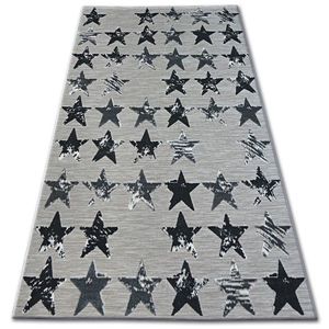 Kusový koberec LISBOA 27219/956 hviezda čierny vyobraziť