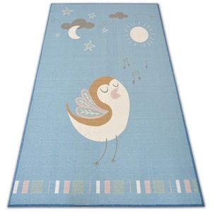 Kusový koberec LOKO Bird modrý vyobraziť