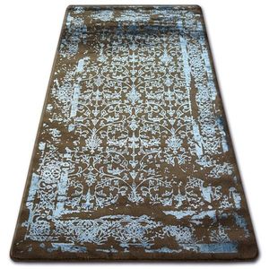 Kusový koberec MANYAS Mariet hnedo-modrý vyobraziť