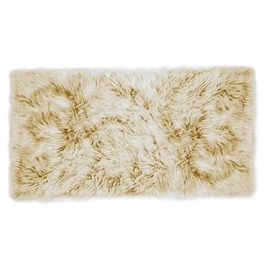 Kusový koberec s vysokým vlasom OMBRE 80 x 140 cm - horčicový vyobraziť