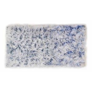 Kusový koberec s vysokým vlasom OMBRE 80 x 140 cm - modrý vyobraziť