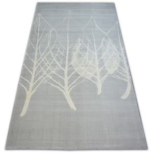 Kusový koberec SCANDI 18281/652- listy sivý / krémový vyobraziť
