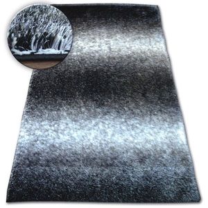 Kusový koberec Shaggy SPACE 3D WILL čierny / sivý vyobraziť