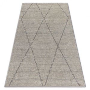 Kusový koberec SOFT ROMBY krémovo-béžový vyobraziť