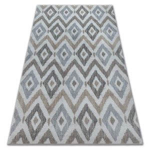 Kusový koberec SOFT ROMBY modro-sivý vyobraziť