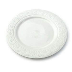 Plytký tanier KORONKA 26 cm biely vyobraziť