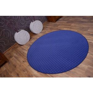 Okrúhly koberec AKTUA Breny modrý vyobraziť