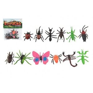 Hmyz / zvieratko mini plast 4 až 8 cm, 12 ks v sáčku vyobraziť