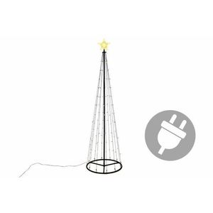 Nexos 47224 Vianočná dekorácia - svetelná pyramída stromček - 240 cm teple biela vyobraziť