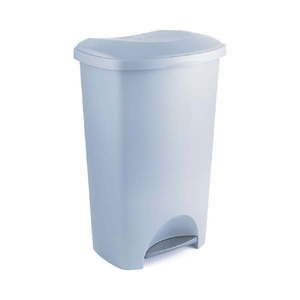 Sivý pedálový odpadkový kôš z recyklovaného plastu Addis Eco Range, 50 l vyobraziť