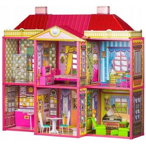 Domček pre bábiky Willa + nábytok vyobraziť