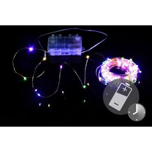 NEXOS LED osvetlenie - medený drôt, 100 LED, farebné vyobraziť