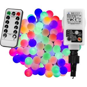 VOLTRONIC 67308 Párty osvetlenie - 10 m, 100 LED diód, farebné + ovládač vyobraziť