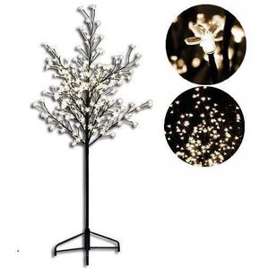 Nexos 1126 Dekoratívne LED osvetlenie - strom s kvetmi 150 cm, teple biele vyobraziť