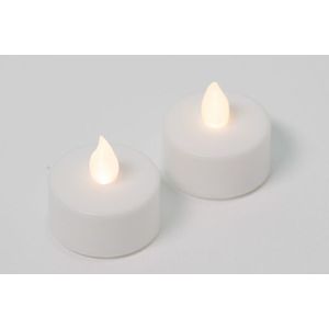 Nexos 42984 Dekoratívna sada - 2 čajové sviečky - biela vyobraziť