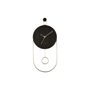 Karlsson 5892BK dizajnové kyvadlové nástenné hodiny vyobraziť