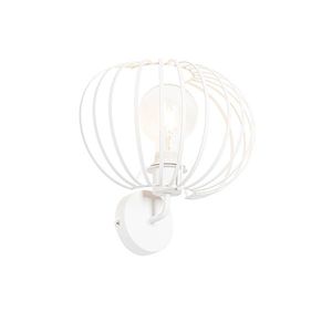 Dizajnové nástenné svietidlo biele 30 cm - Johanna vyobraziť