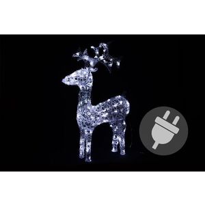 Nexos 208 LED dekorácia - vianočný sob - 100 cm studená biela vyobraziť
