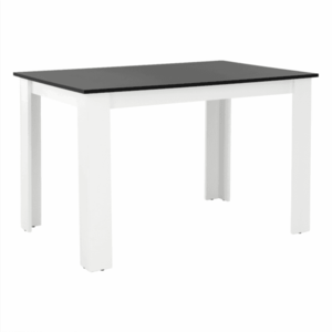Jedálenský stôl 120x80 KRAZ Tempo Kondela Čierna / biela vyobraziť