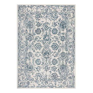 Biely/modrý vlnený koberec 170x120 cm Yasmin - Flair Rugs vyobraziť