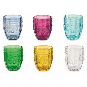 Súprava 6 farebných pohárov na vodu VDE Tivoli 1996 Bicchieri Syrah, 235 ml vyobraziť