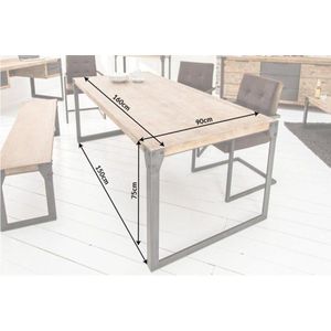 Jedálenský stôl FINEUS Dekorhome 160x90x75 cm vyobraziť