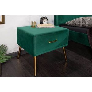 Nočný stolík FAIDRA Dekorhome Smaragdová vyobraziť