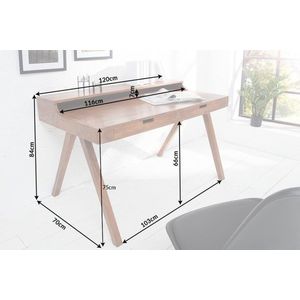 Písací stôl s úložným priestorom APIS Dekorhome 120x70x84 cm vyobraziť