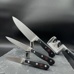 WÜSTHOF Sada nožov 3 ks Wüsthof CLASSIC 9608 + brúska 4348 ZDARMA vyobraziť