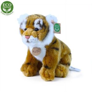 Rappa Eco-Friendly tiger hnedý sediaci 25 cm vyobraziť