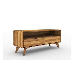 TV stolík z dubového dreva 120x48 cm Greg - The Beds vyobraziť