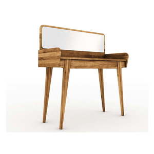 Toaletný stolík z dubového dreva so zrkadlom 110x45 cm Retro - The Beds vyobraziť