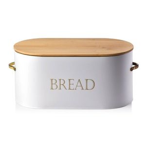 Kovový chlebník Cookini Sandy biely vyobraziť