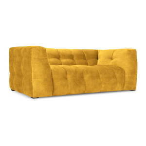 Žltá zamatová pohovka Windsor & Co Sofas Vesta, 208 cm vyobraziť