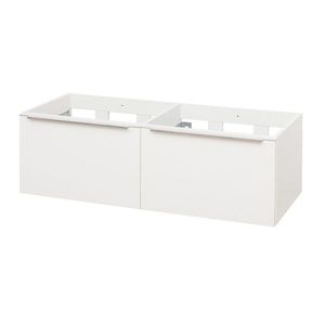 MEREO - Mailo, kúpeľňová skrinka 121cm, biela, chróm madlo CN518S vyobraziť