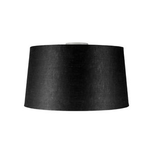 Moderné stropné svietidlo matná biela s čiernym tienidlom 45 cm - Combi vyobraziť