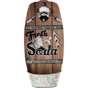 Nástenný otvárač na fľaše Fresh Soda, 15 x 32 x 6, 7 cm vyobraziť