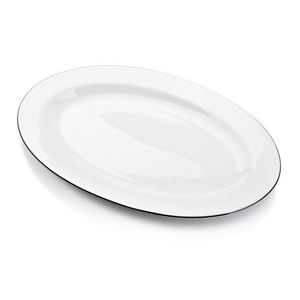 Porcelánový tanier SIMPLE oválny biely vyobraziť
