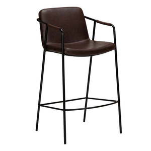 Tmavohnedá barová stolička z imitácii kože DAN-FORM Denmark Boto, výška 105 cm vyobraziť