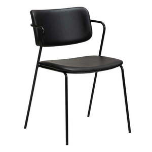 Čierna stolička z imitácie kože DAN-FORM Denmark Zed vyobraziť