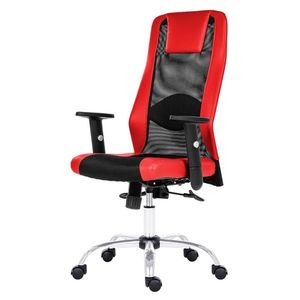 Sconto Kancelárska stolička HARDING čierna/červená vyobraziť