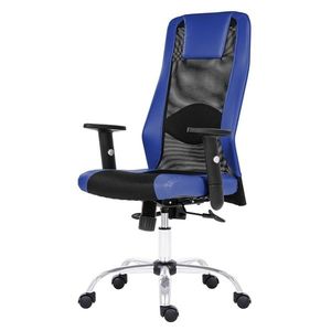 Sconto Kancelárska stolička HARDING čierna/modrá vyobraziť