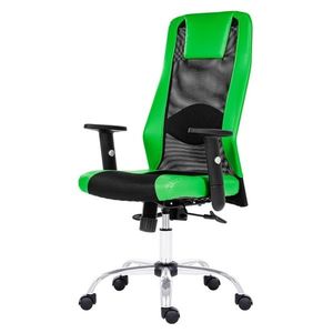 Sconto Kancelárska stolička HARDING čierna/zelená vyobraziť