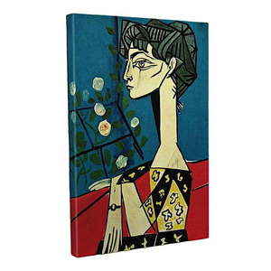 Nástenná reprodukcia na plátne Pablo Picasso Jacqueline with Flowers, 30 × 40 cm vyobraziť
