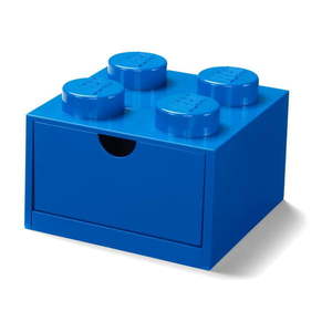 Modrý stolový box so zásuvkou LEGO®, 15 x 16 cm vyobraziť
