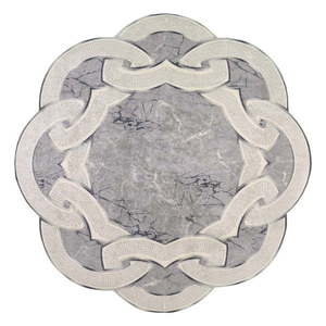 Sivý okrúhly koberec ø 100 cm - Vitaus vyobraziť